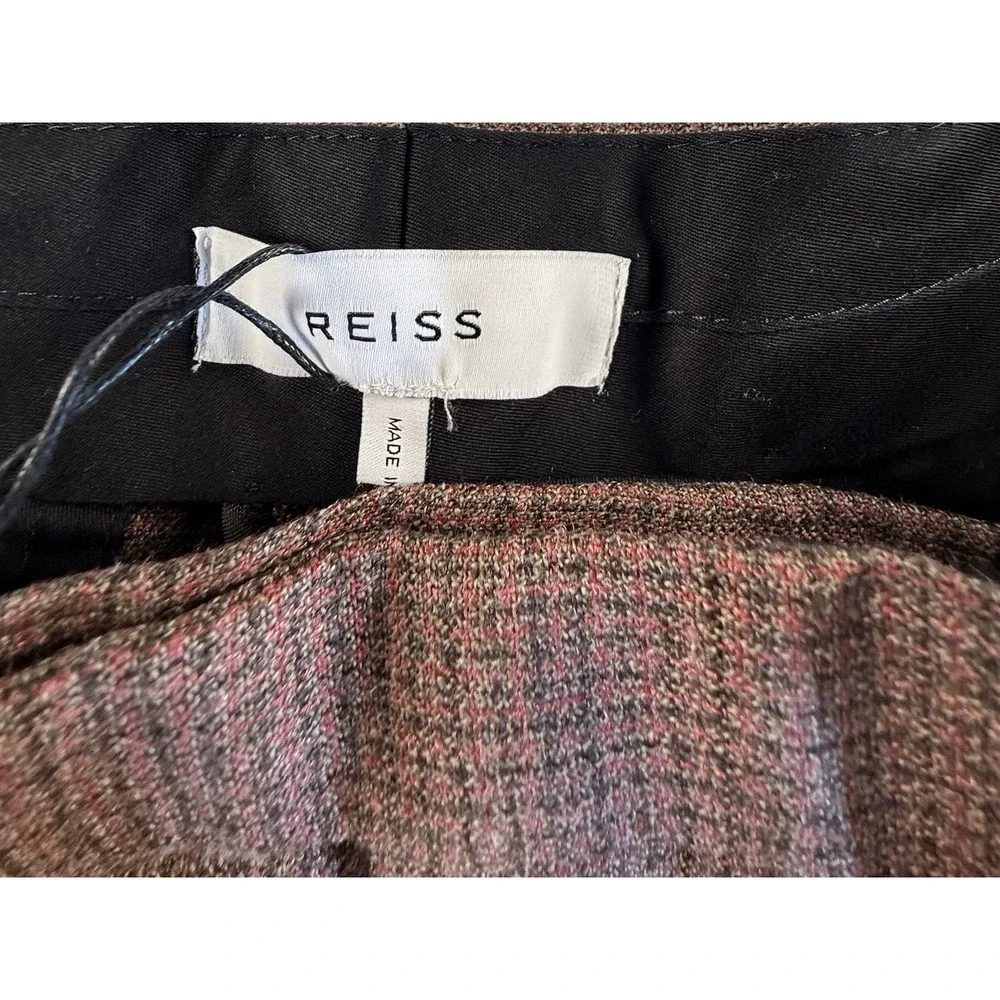 NWT‎ Mens Reiss Recline T-Mixer trousers in Bordeaux, size 34